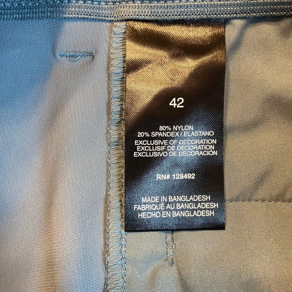 Greg‎ Norman Mens Performance Stretch Golf Shorts 42 Gray UPF Sun Protection